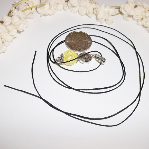 Yellow Necklace Adjustable Size Handmade Beaded Fashion Jewelry Gift NWT 5019 - Picture 5 of 11